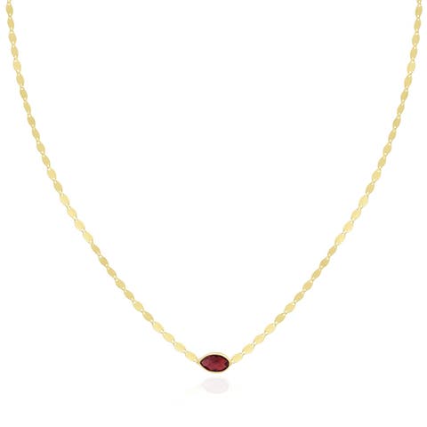 Garnet Disco Necklace