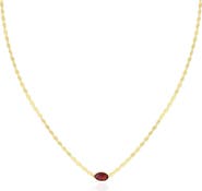 The Lovery Fine Jewelry Garnet Disco Necklace