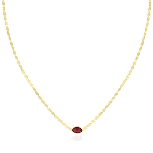 The Lovery Fine Jewelry Garnet Disco Necklace In Burgundy
