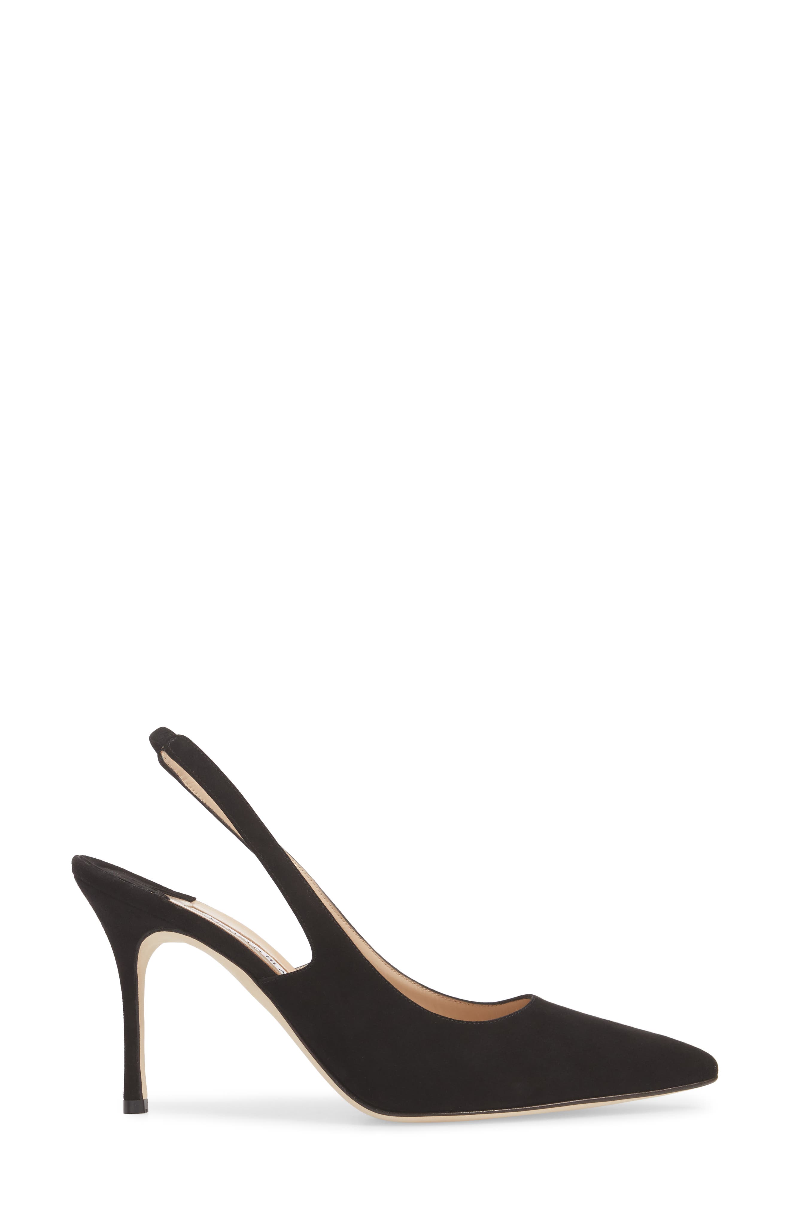 Manolo Blahnik Allura Slingback Pointed Toe Pump, Alternate, color, 