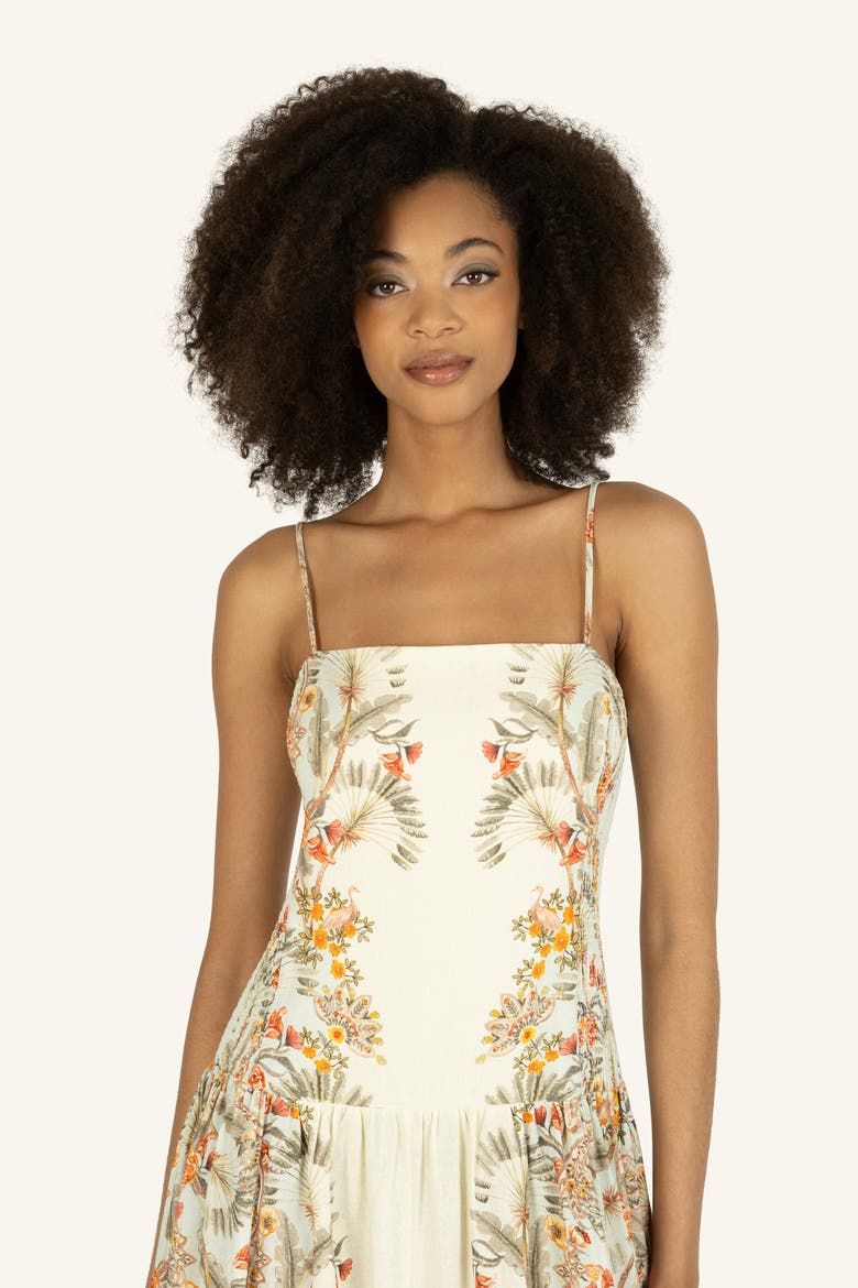 Suzy Dress, Alternate, color, Natural Floral Road Print