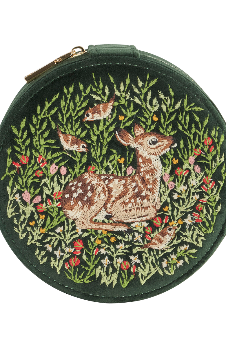 Fable England Fable Chloe Fawn Jewellery Box, Alternate, color, Green