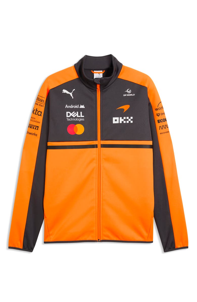 PUMA McLaren Replica Softshell Jacket, Alternate, color, Papaya