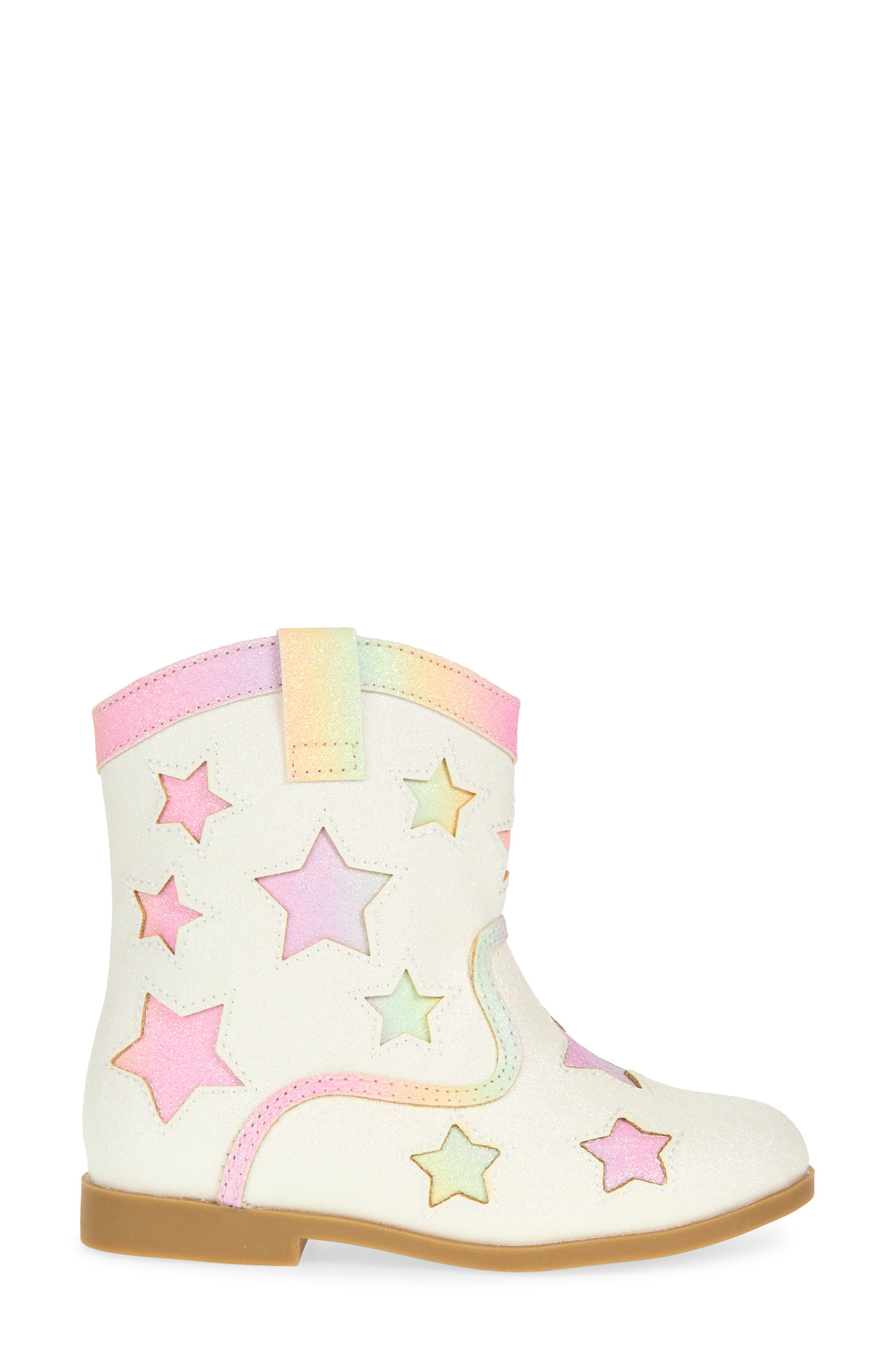Kids' Giana Western Boot, Alternate, color, RAINBOW GLITTER