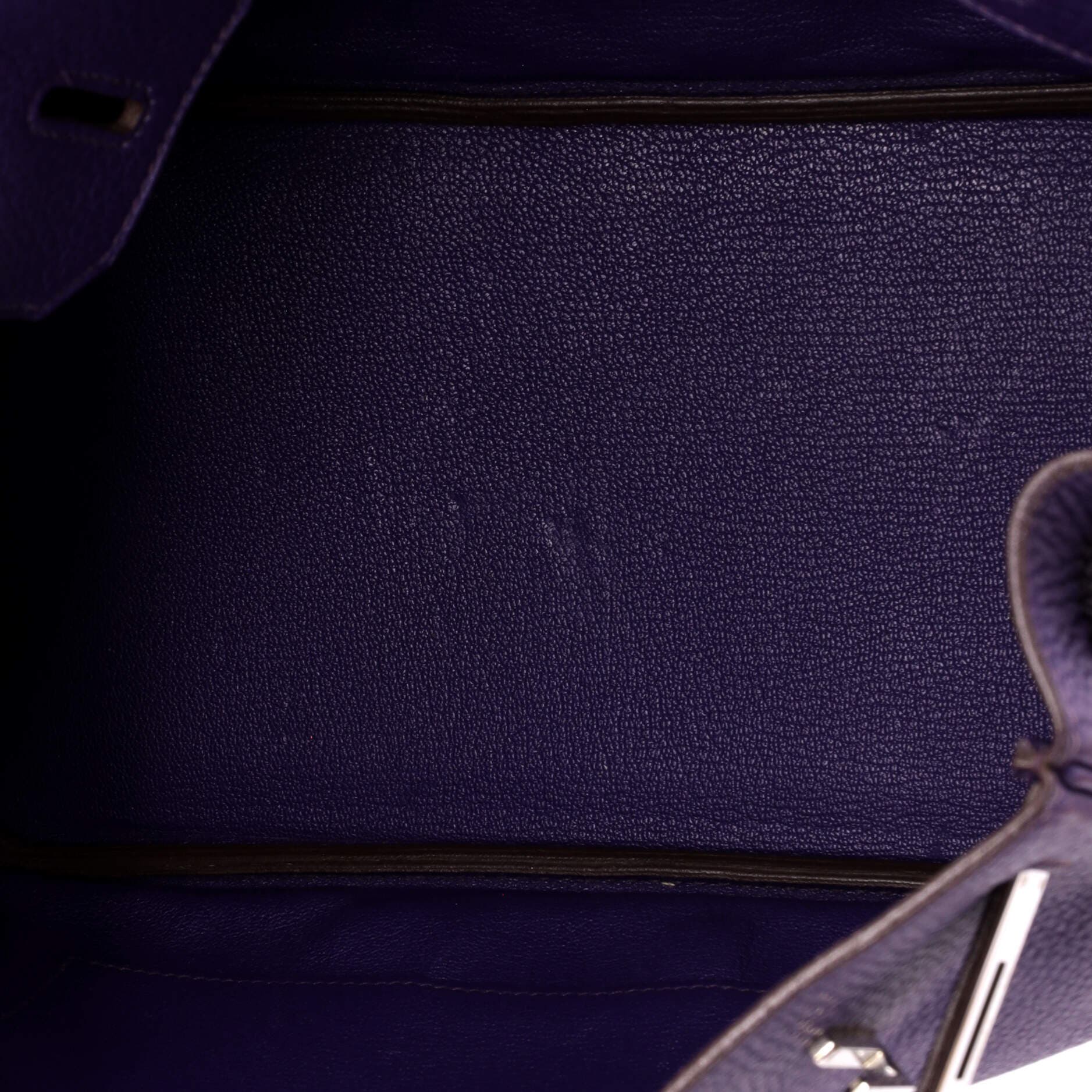 Birkin Handbag Purple Togo with Palladium Hardware 30, Alternate, color, Red