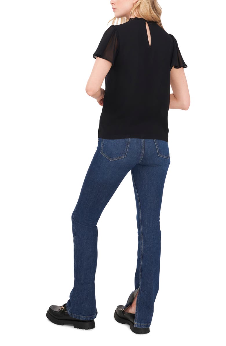 1.STATE Shirred Chiffon Blouse, Alternate, color, 