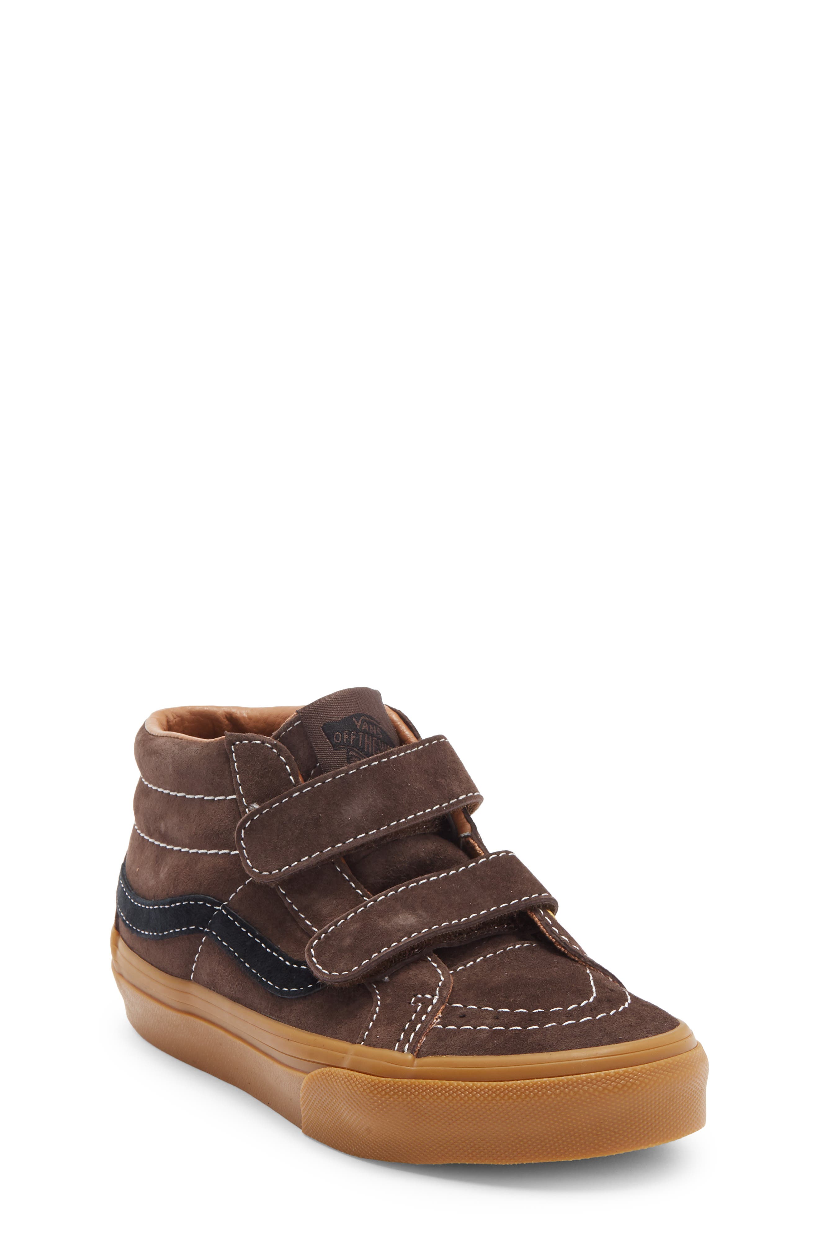 Vans Kids' Sk8-Mid Reissue V Suede Sneaker, Main, color, Demitasse