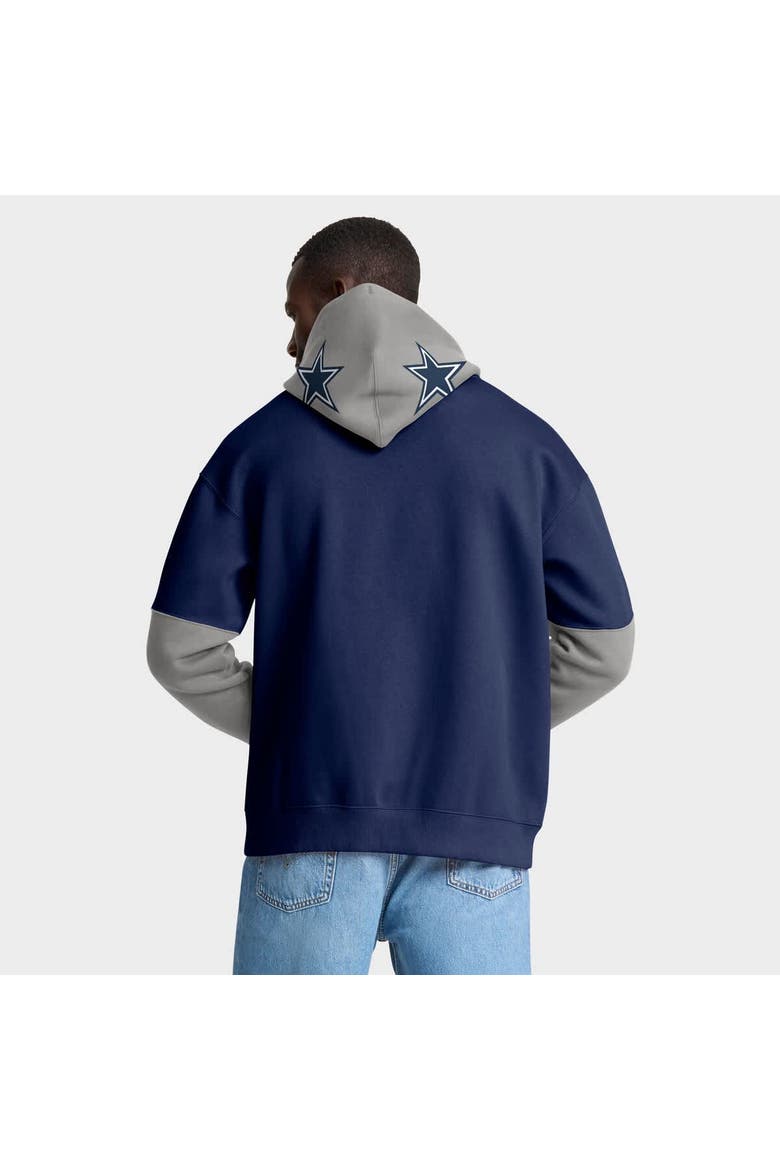 Men's Fanatics Navy Dallas Cowboys Helmet Pullover Hoodie, Alternate, color, Navy