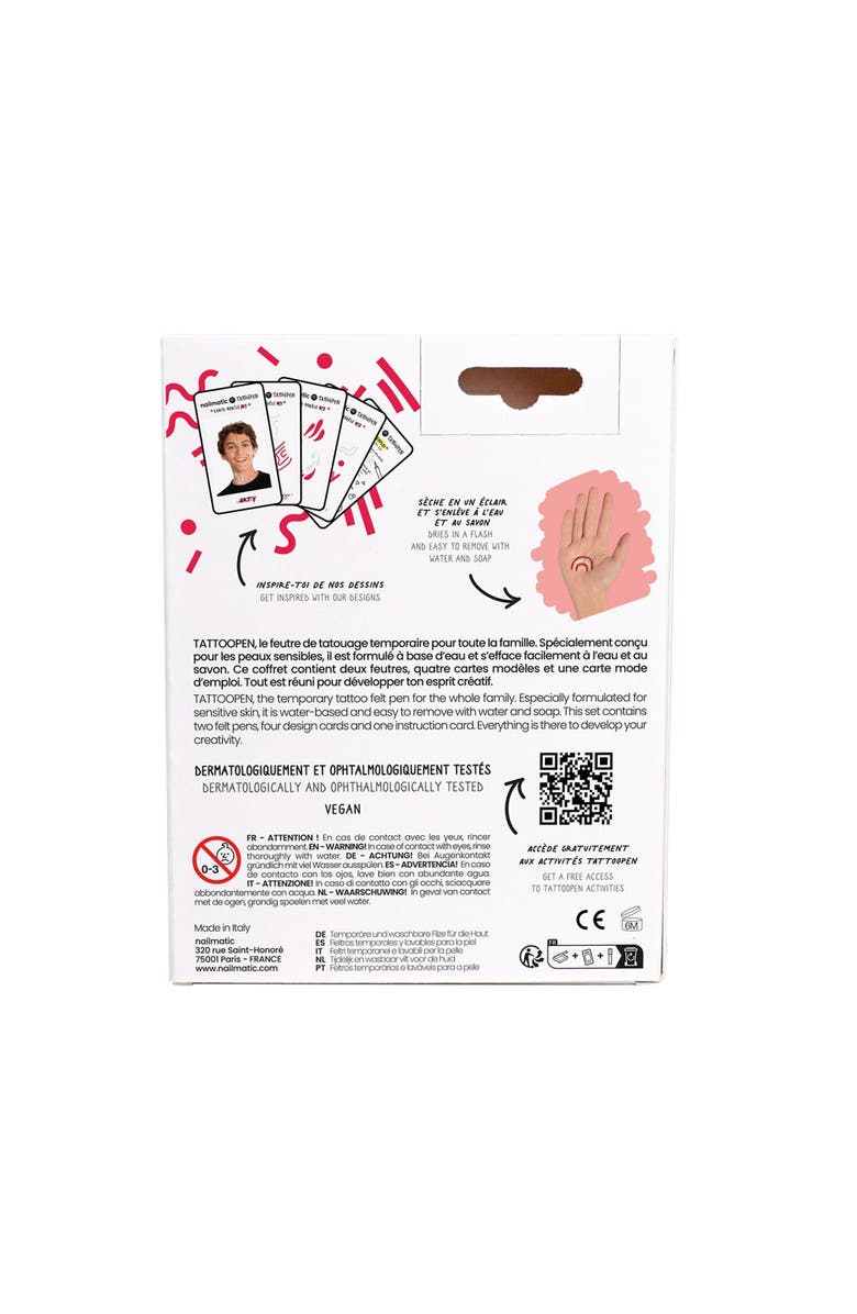 nailmatic Tattoo Pen Set For Kids, Alternate, color, Arty