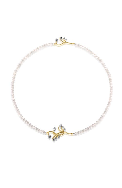 Rc Retro Chic Lily Of The Valley Pearl Necklace In White
