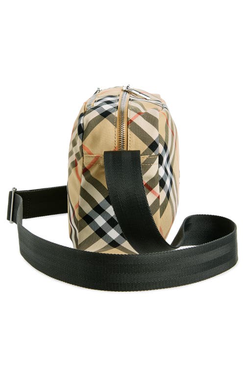 Burberry Essential Mini Crossbody Handbag For Men In Sand
