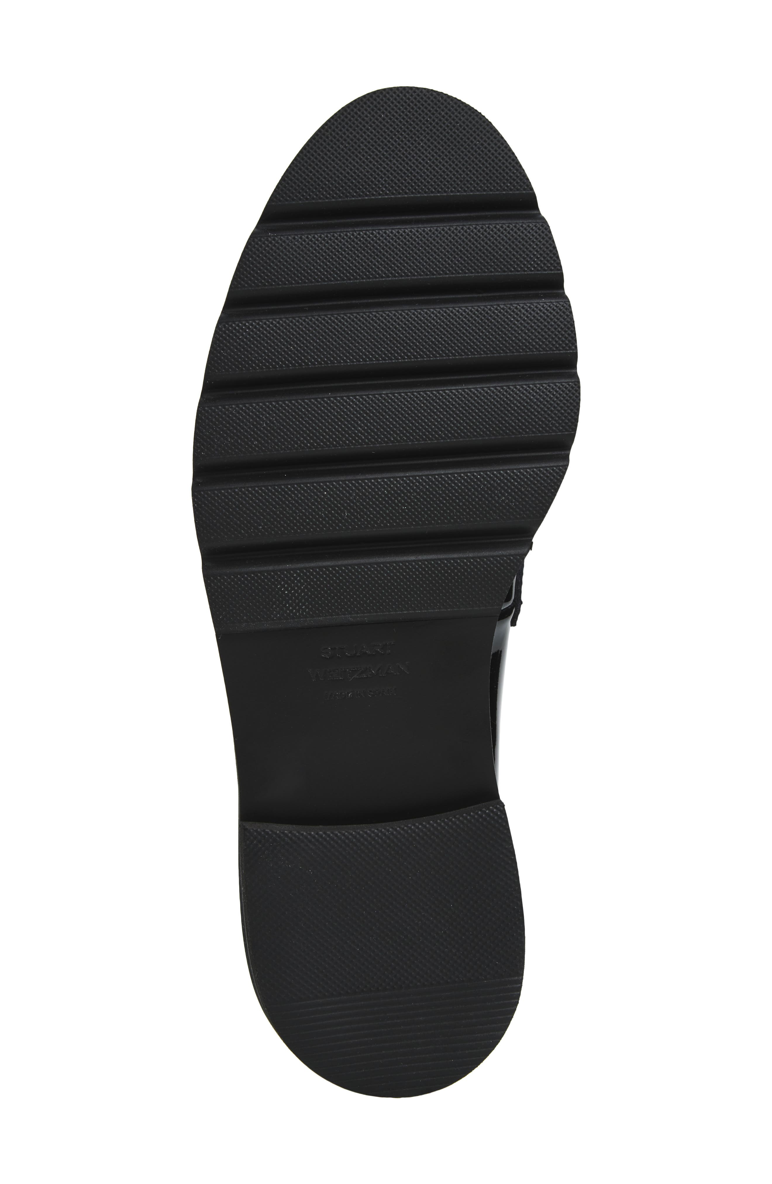 Stuart Weitzman Mila Patent Tassel Loafer, Alternate, color, Black