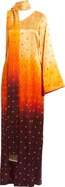 Sani One-Shoulder Long Sleeve Gown