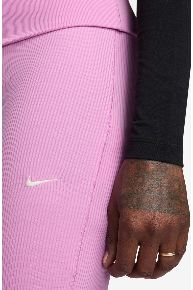 Chill Rib Knit Pants, Alternate, color, LIGHT MAGENTA/ SAIL