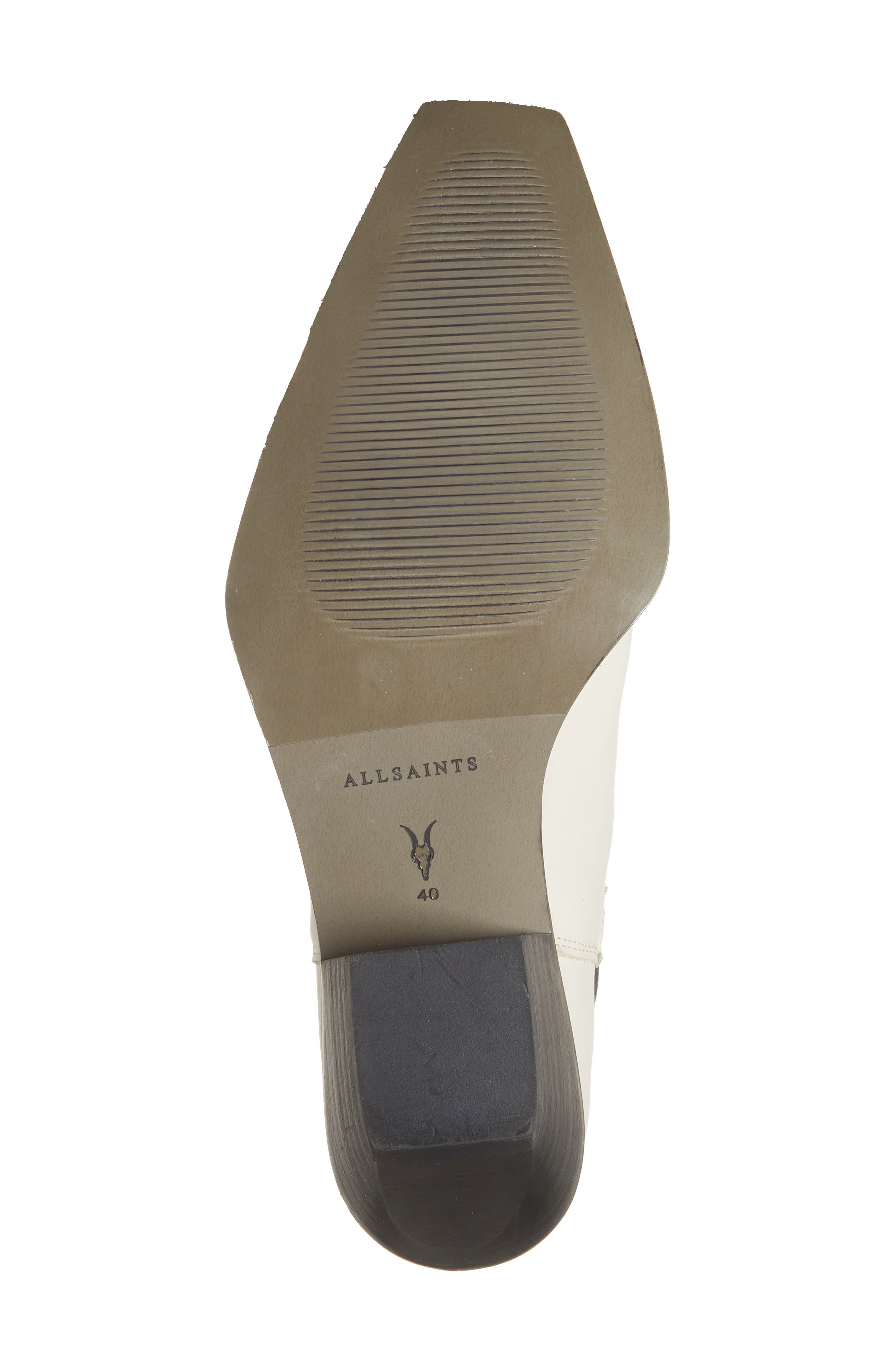 AllSaints Vally Chelsea Boot, Alternate, color, Stone White