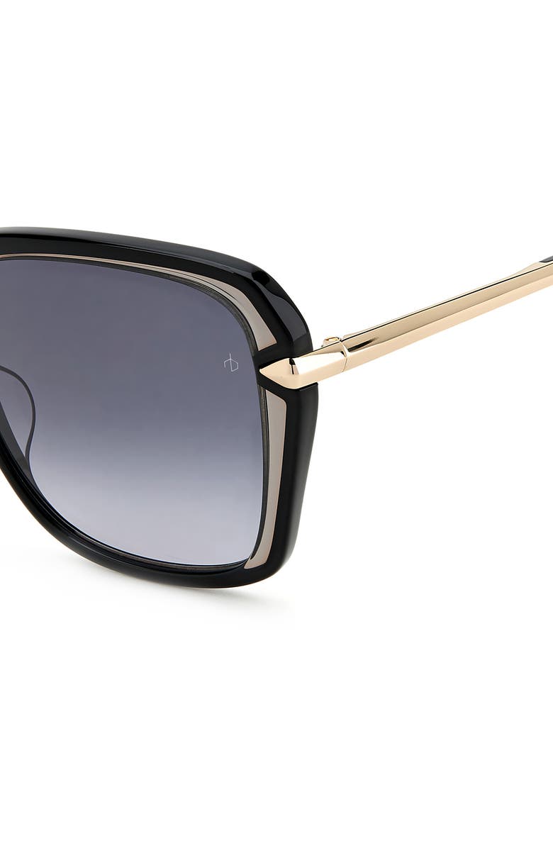 rag & bone 57mm Square Sunglasses, Alternate, color, 