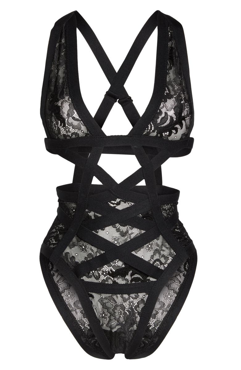Hauty Two to Tango Strappy Bodysuit, Alternate, color, 