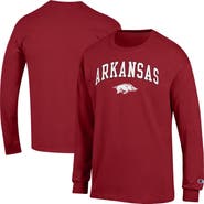 Champion Men's Champion Cardinal Arkansas Razorbacks Arch Over Logo Long Sleeve T-Shirt