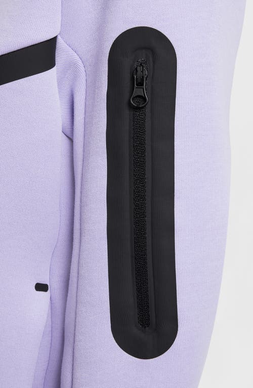 Nike Sportswear Tech Fleece Big Kids' Full-zip Hoodie In Purple