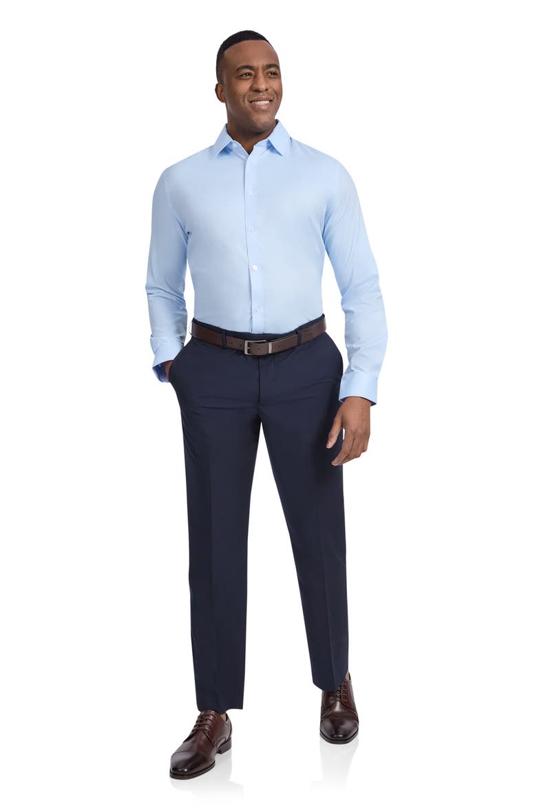 Solid Performance Dress Shirt, Alternate, color, LIGHT BLUE