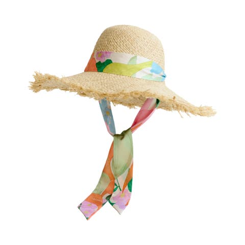 "Cartagena" Straw Hat with Ribbon Tie