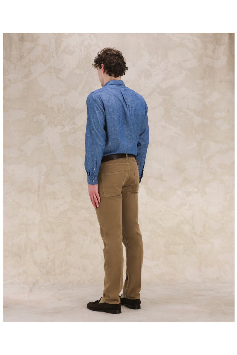 Five Pocket Moleskin Trousers, Alternate, color, Light Brown