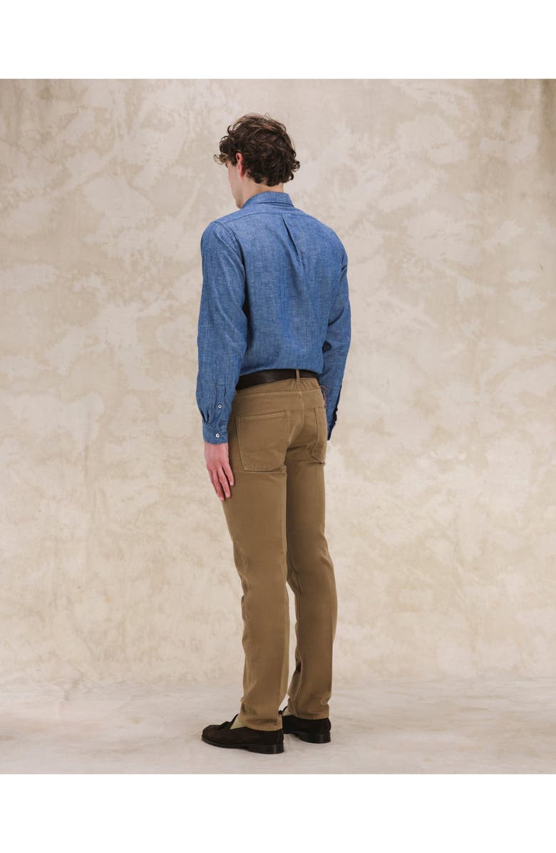 Fortela Five Pocket Moleskin Trousers, Alternate, color, Light Brown