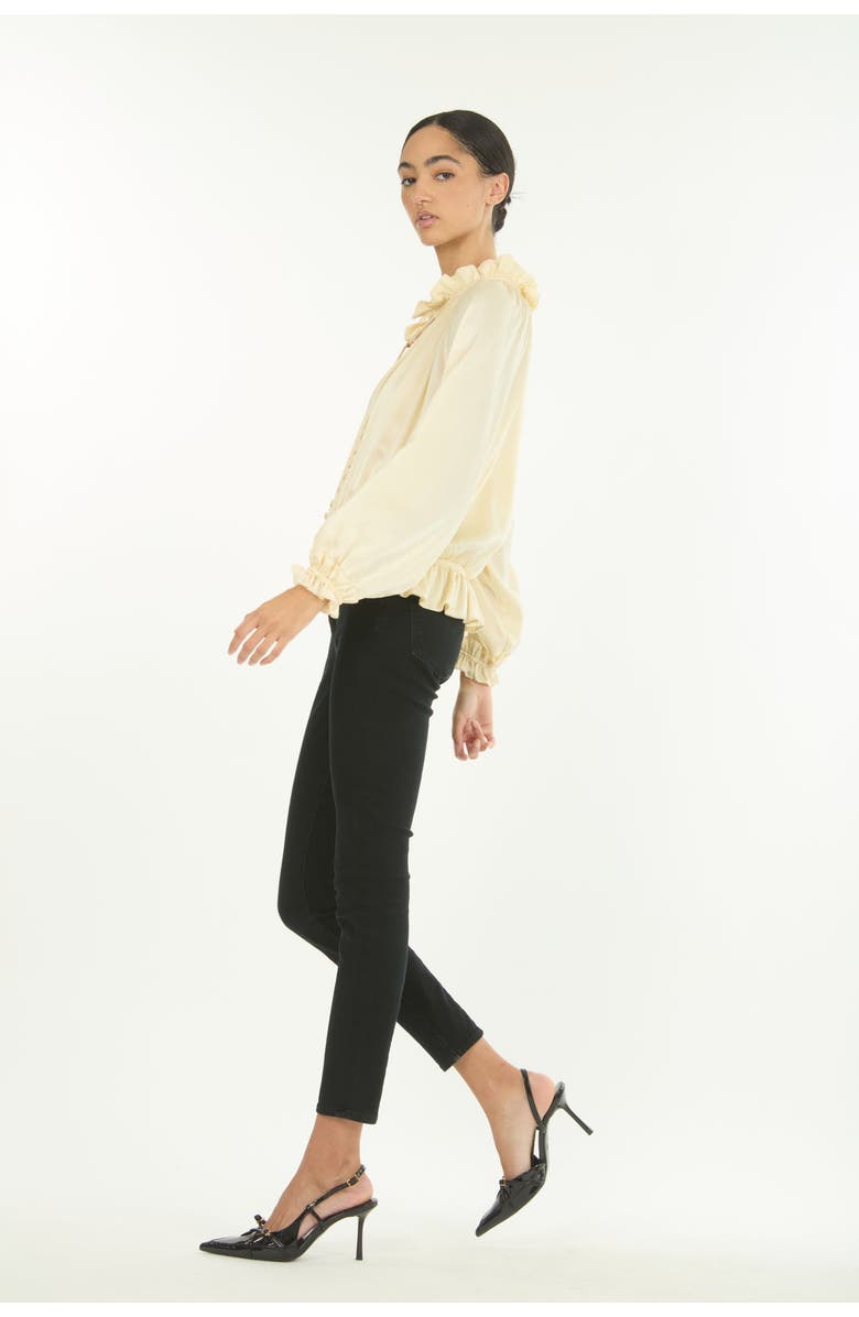 SECRET MISSION Romane Top, Alternate, color, Vintage Crème