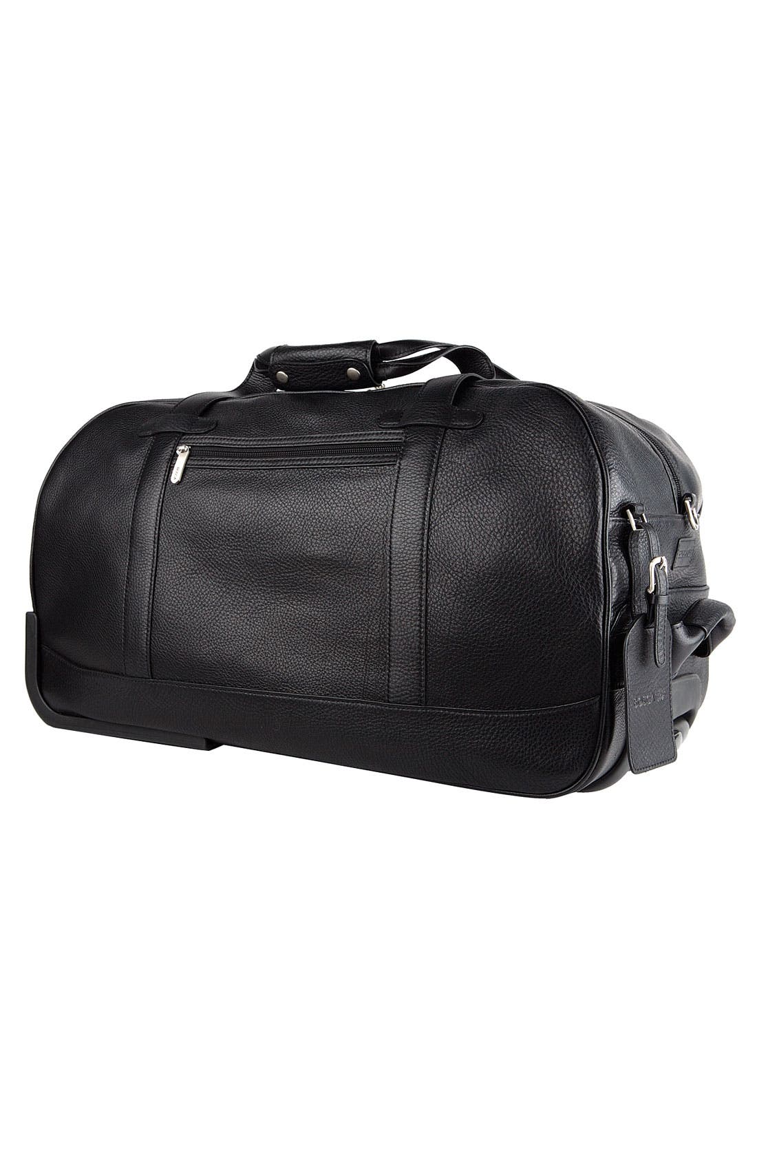 Bosca 'Tribeca Collection' Wheeled Duffel Bag, Alternate, color, 
