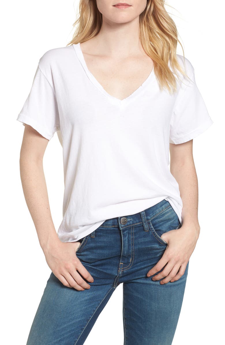 Current/Elliott The V-Neck Tee, Main, color, 
