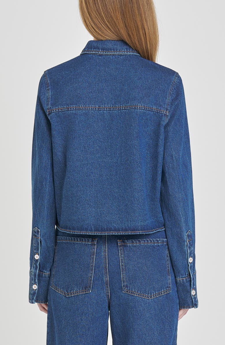 WAYF Mercer Denim Button-Up Shirt, Alternate, color, Indigo Wash