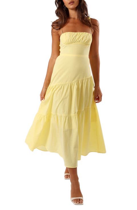Brexley Tiered Cotton Maxi Sundress