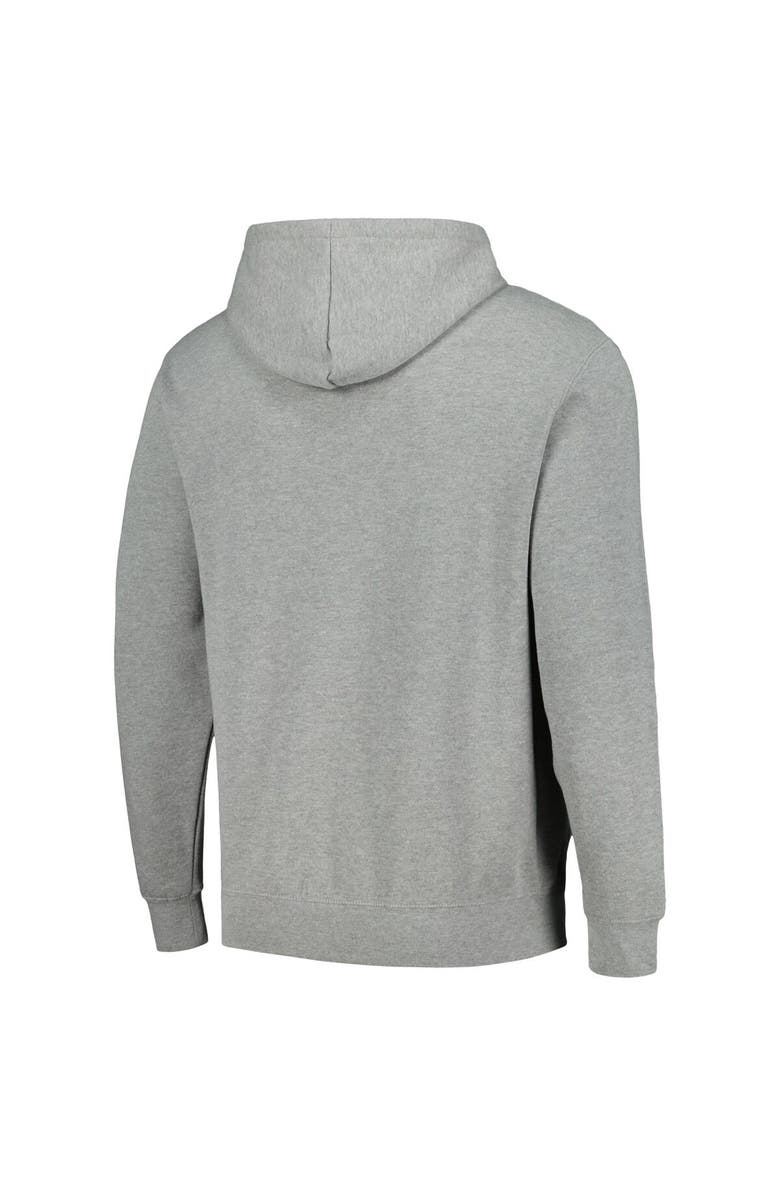 COLOSSEUM Men's Colosseum Heather Gray Ole Miss Rebels Arch & Logo 3.0 Pullover Hoodie, Alternate, color, Heather Gray