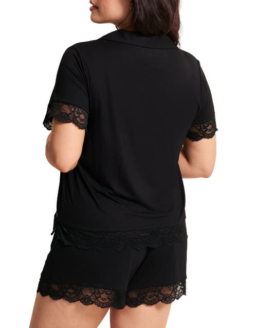 Adore Me Isa Short Pajama Set In Black