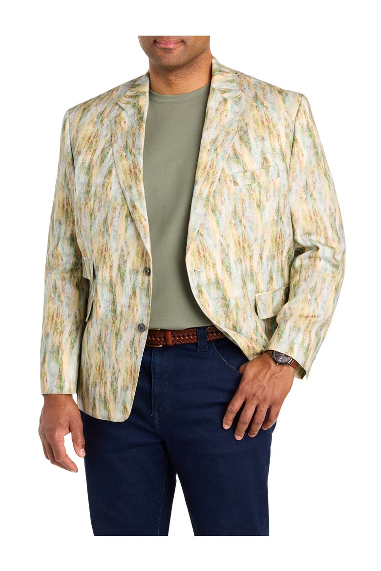 Big & Tall  Watercolor Sport Coat, Main, color, MULTI