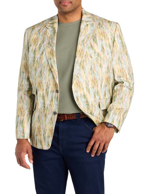 Big & Tall  Watercolor Sport Coat