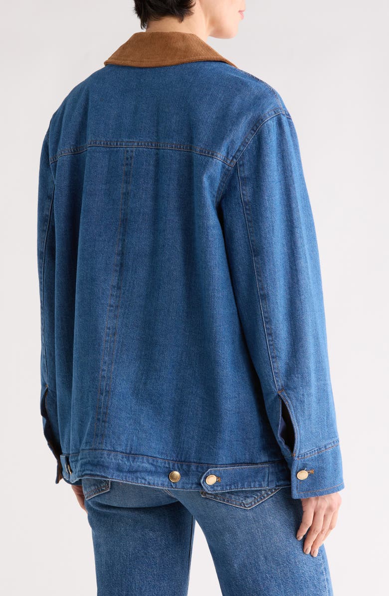 Avec Les Filles Relaxed Fit Barn Jacket, Alternate, color, Medium Wash