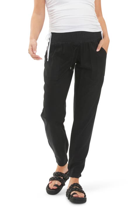 Tencel Off Duty Maternity Cargo Pant