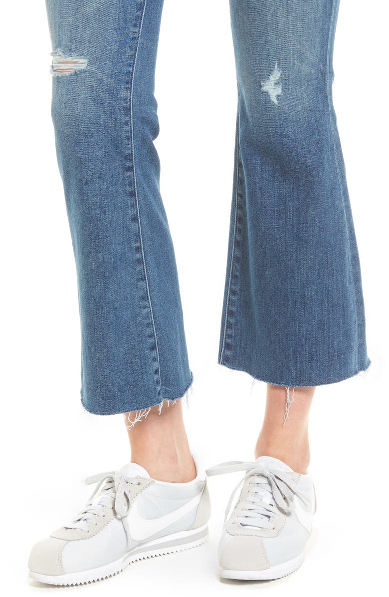 MOTHER Frayed Ankle Jeans, Alternate, color, 