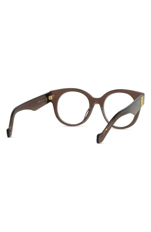 LOEWE LOEWE ANAGRAM 51MM ROUND OPTICAL GLASSES