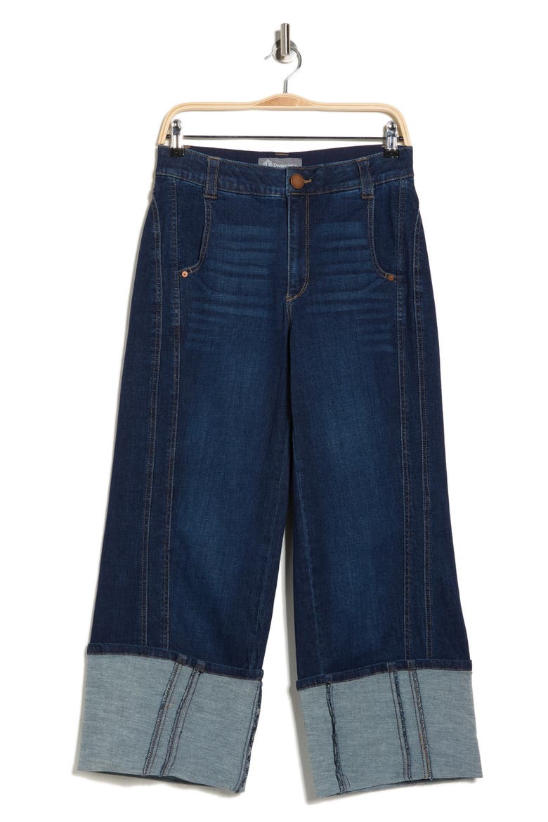 Cuff Crop Jeans, Main, color, INDIGO