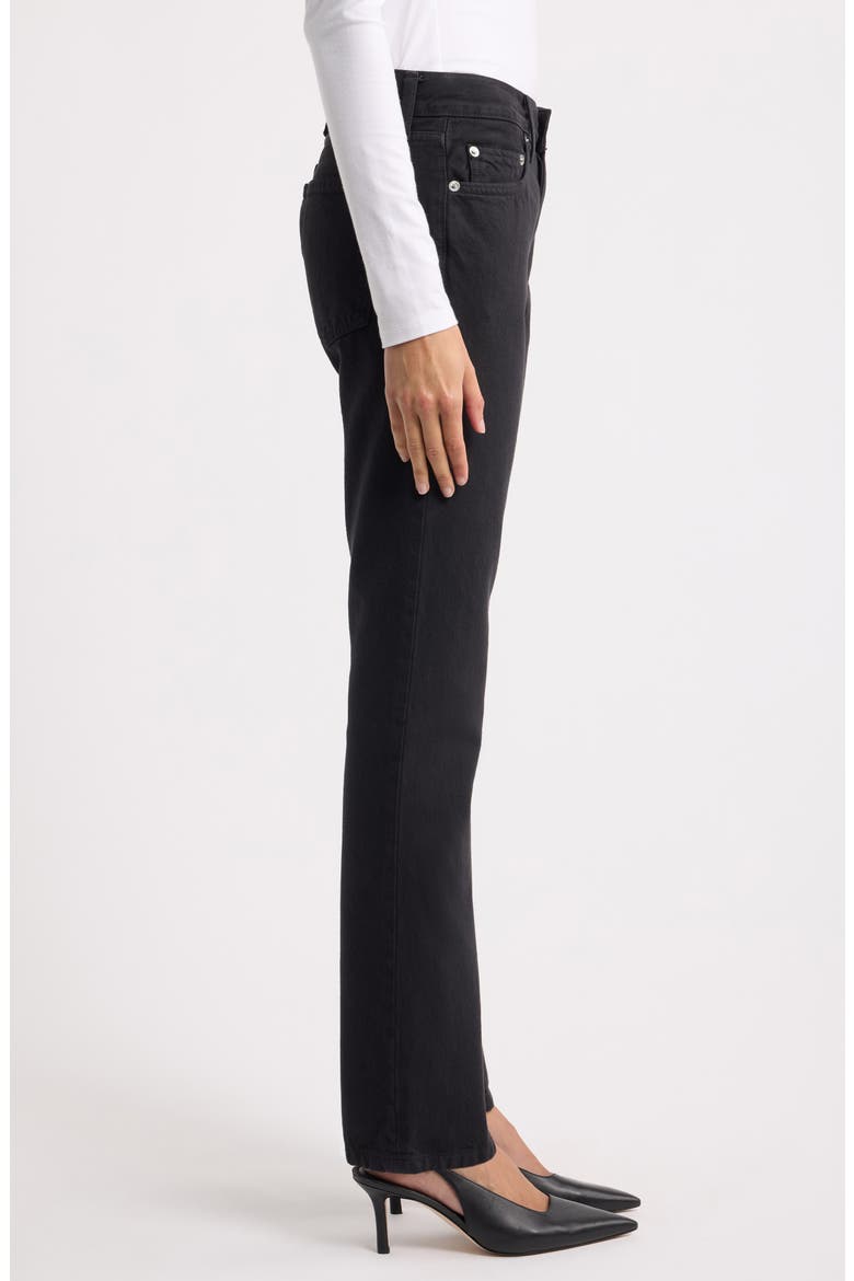 Slim Fit Cigarette Jeans, Alternate, color, WASHED BLACK