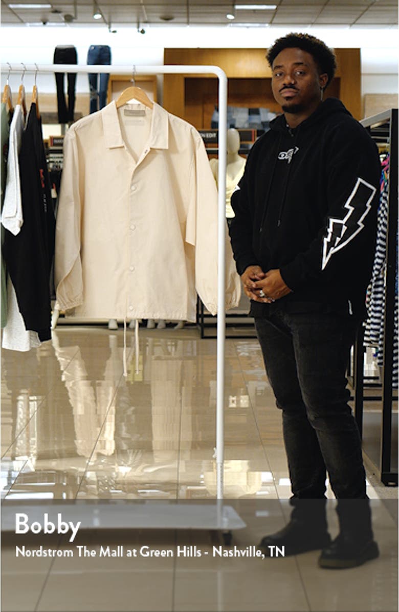 Men's Cotton Blend Coach's Jacket, sales video thumbnail