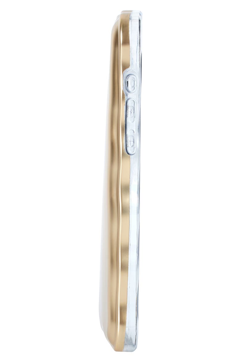Wavy Cushion iPhone 15 Pro Max Case, Alternate, color, GOLD