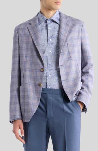 Plaid Silk & Wool Sport Coat
