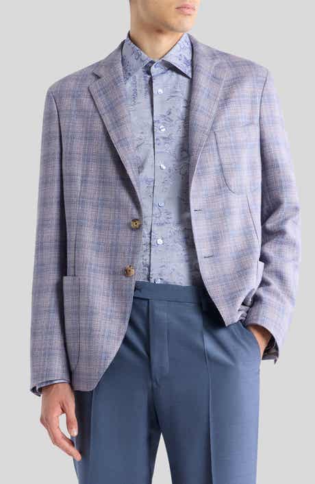 Plaid Silk & Wool Sport Coat