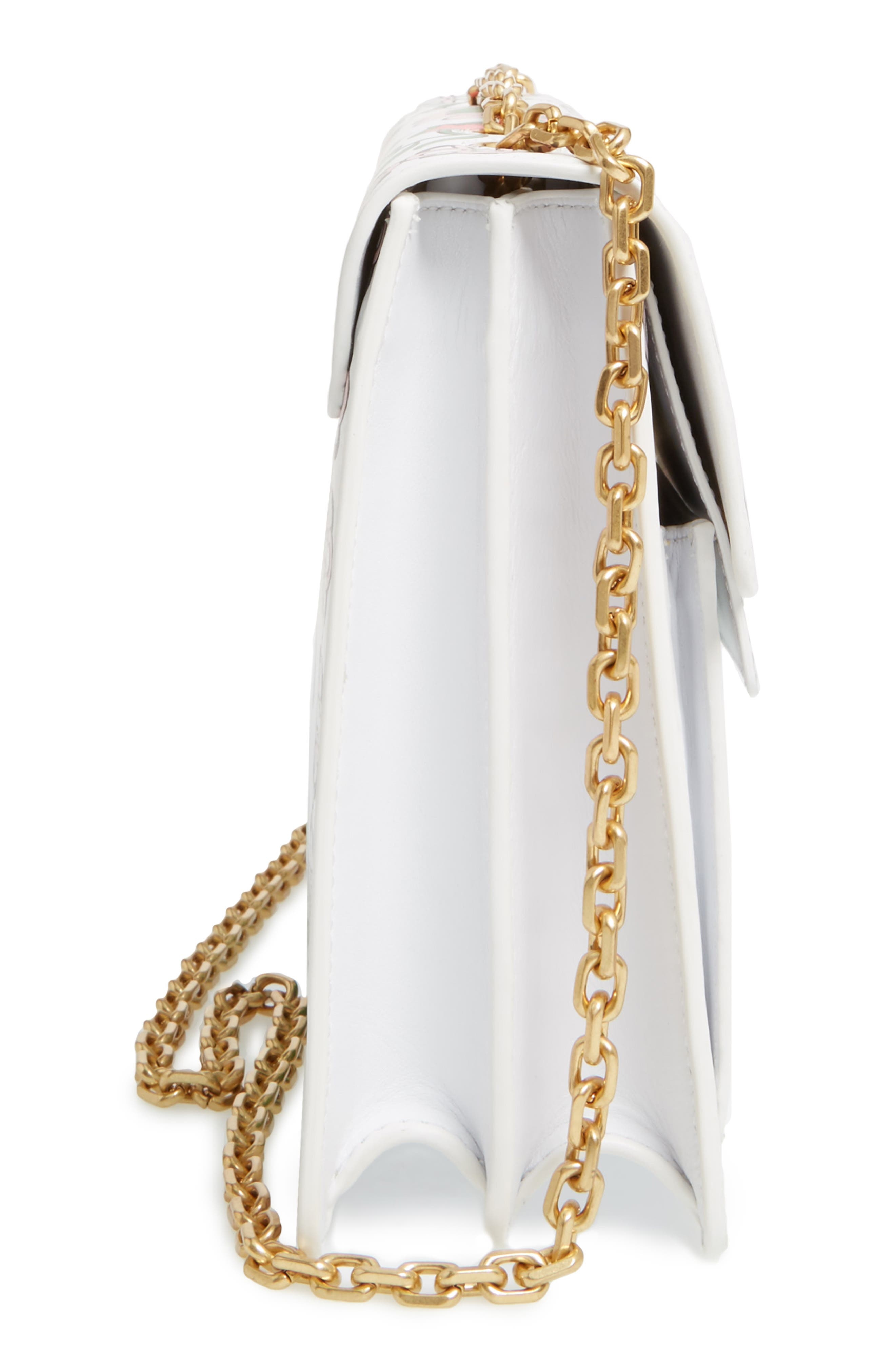 Gemini Link Large Leather Shoulder Bag, Alternate, color, GARDEN PARTY