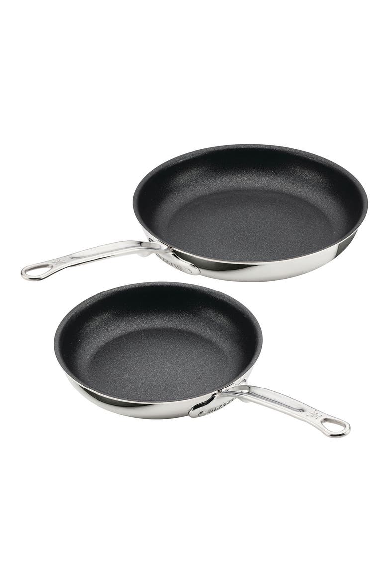 ProBond® Luxe 2-Piece Professional Clad Stainless Steel with TITUM® Nonstick Skillets, Main, color, NO COLOR