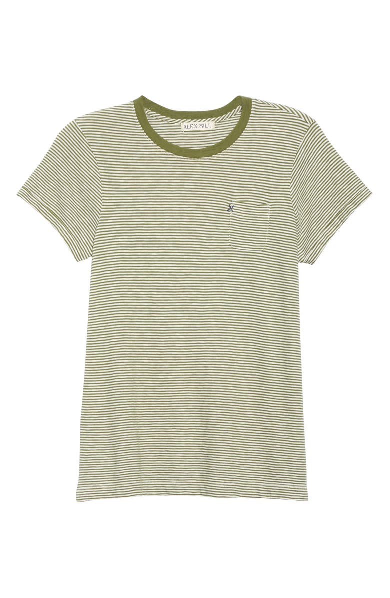 Alex Mill Slub Stripe Cotton Pocket Tee, Alternate, color, 