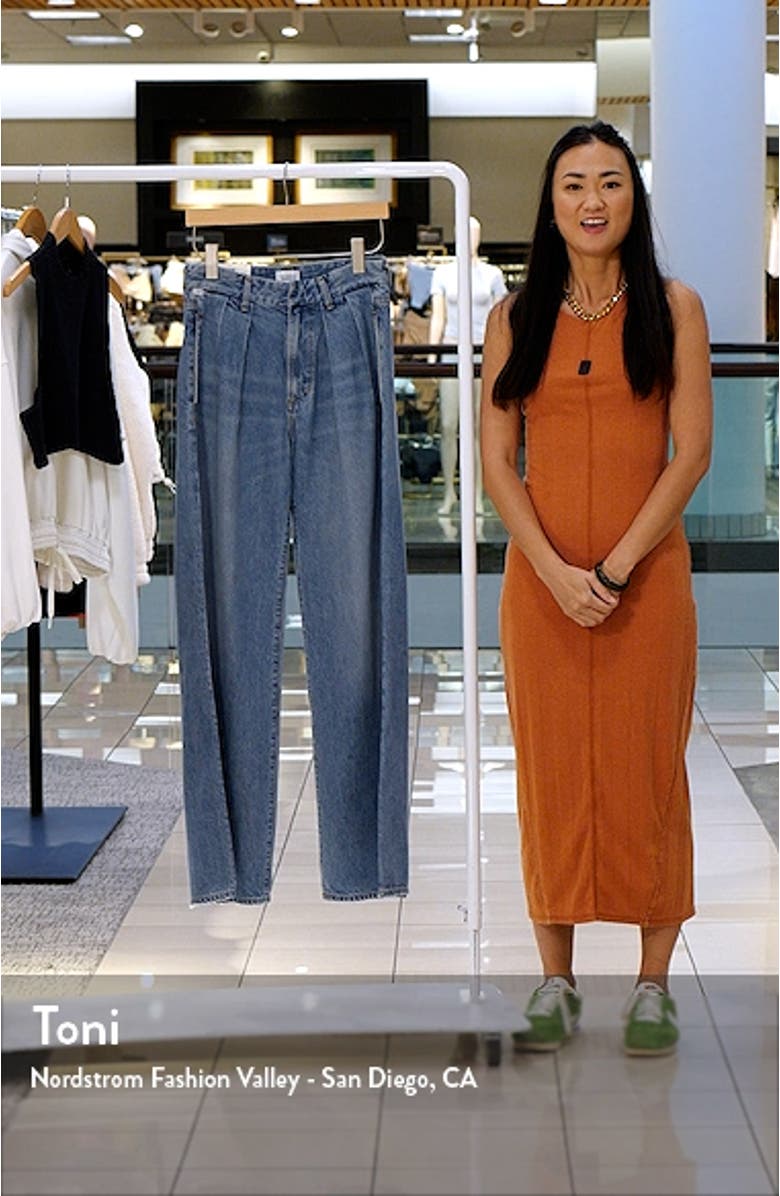 Petra Pleated Nonstretch Jeans, sales video thumbnail